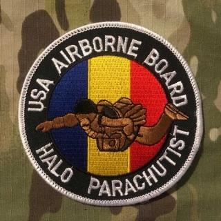USA Airborne Board Halo Parachutist Patch - nášivka