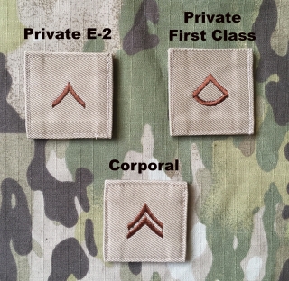 YJPF U.S.ARMY Rank Patch