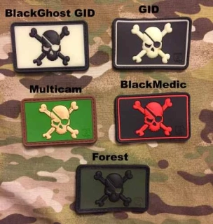 JTG Pirate Skull PVC Patch