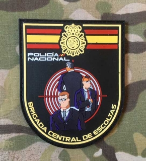 PoliceFirePatches Spain Policia Nacional Brigada Central de Escoltas PVC Patch - nášivka