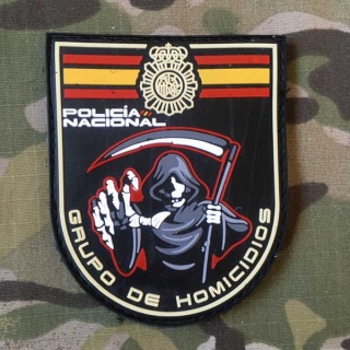 PoliceFirePatches Spain Policia Nacional Grupo de Homicidios PVC Patch - nášivka