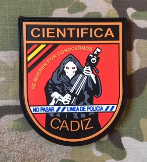 PoliceFirePatches Spain Policia Nacional Cientifica - Cadiz PVC Patch - nášivka