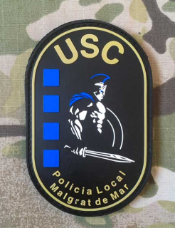 PoliceFirePatches Spain Policia Local - USC - Malgrat de Mar - nášivka
