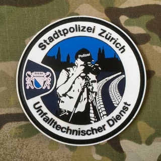 PoliceFirePatches Switzerland Stadtpolizei Zurich Unfalltechnischer Dienst - nášivka
