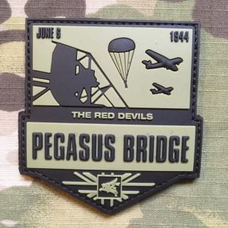 101inc WW II. Pegasus Bridge PVC Patch - nášivka
