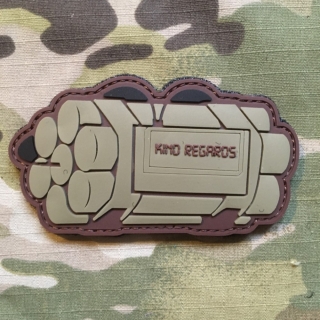 101inc Kind Regards PVC Patch - Desert - nášivka