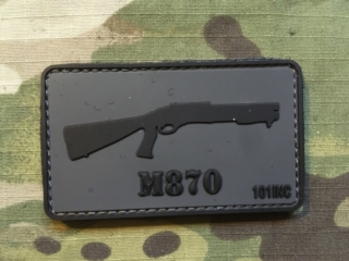 101inc Gun M870 PVC Patch - nášivka
