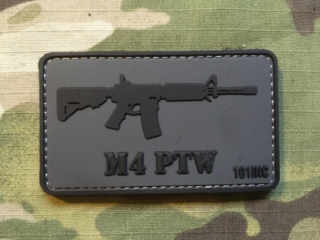 101inc Gun M4 PTW PVC Patch - nášivka