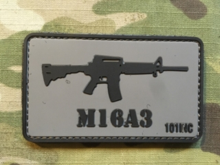 101inc Gun M16A3 PVC Patch - nášivka