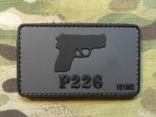 101inc Gun P226 PVC Patch - nášivka