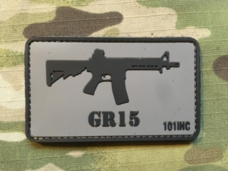 101inc Gun GR15 PVC Patch - nášivka