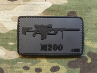101inc Gun M200 PVC Patch - nášivka