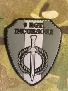 101inc 9 RGT. Incursori PVC Patch - Grey - nášivka