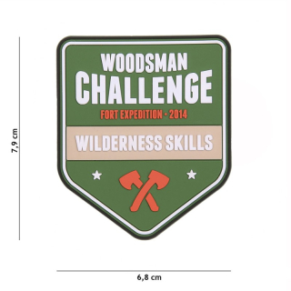 101inc Fosco Woodsman Challenge - 2014 PVC Patch - nášivka