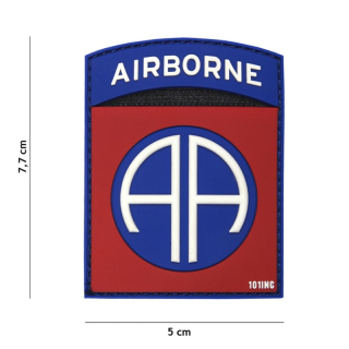 101inc 82nd Airborne PVC Patch - Color - nášivka