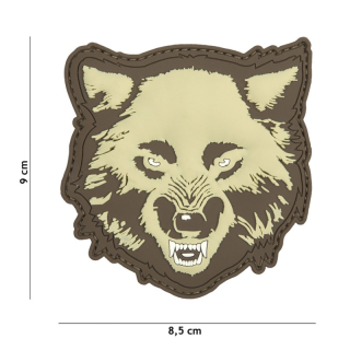101inc Wolf PVC Patch - Desert - nášivka
