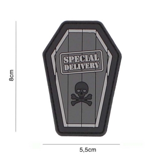 101inc Special Delivery PVC Patch - Grey - nášivka