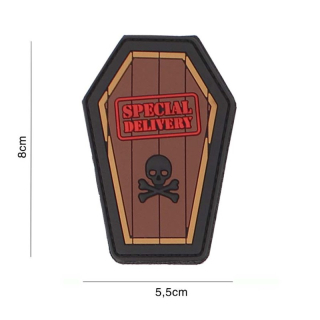 101inc Special Delivery PVC Patch - Brown - nášivka