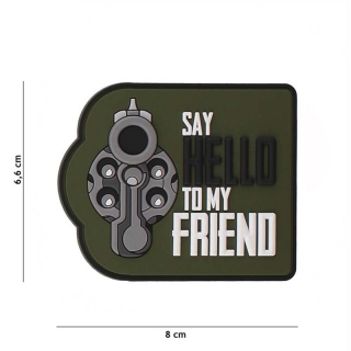 101inc Say Hello To My Friend PVC Patch - Forest - nášivka