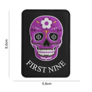 101inc First Nine - Rectangle PVC Patch - Pink - nášivka