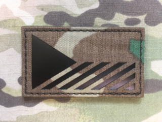 TF LaserCut Patch Czech Flag Infra - Woodland - nášivka
