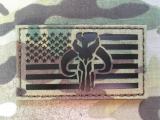 TF LaserCut Patch US Flag Star Wars Mythosaur Infra - Multicam - nášivka