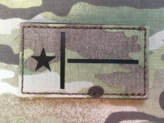 TF LaserCut Patch US State - Texas Flag Infra - Multicam - nášivka