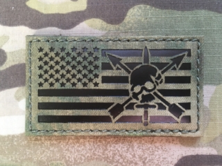 TF LaserCut Patch US Flag SF Nous Defions Infra - ATACS-FG - nášivka