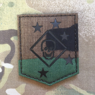 TF LaserCut Patch Marine Raiders Infra - Woodland - nášivka