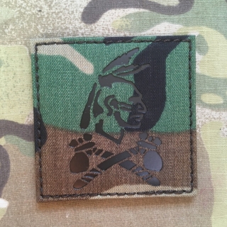 TF LaserCut Patch Seal Team 6 Tribe Infra - Woodland - nášivka