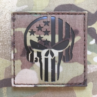 TF LaserCut Patch US Punisher Infra - Multicam - nášivka