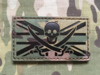 TF LaserCut Patch UK Flag Calico Jack Infra - Multicam - nášivka
