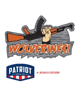 PATRIOT Stickers Wolverines - samolepka