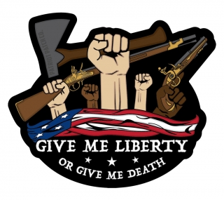 PATRIOT Stickers Give Me Liberty - samolepka