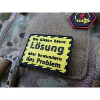 JTG Wir bieten keine Lösung PVC Patch - nášivka