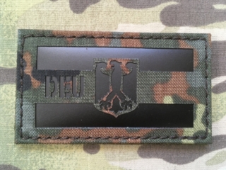 TF LaserCut Patch German Flag DEU Infra - Flecktarn - nášivka