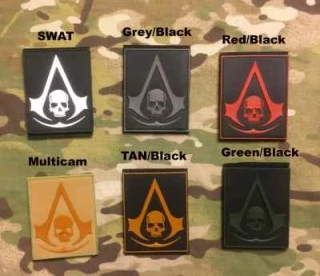 YJPF Assassin Creed Skull PVC Patch