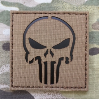 TF LaserCut Patch Punisher Infra - Coyote Brown - nášivka