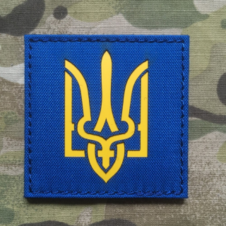 TF LaserCut Patch Ukraine Trident - Color - nášivka