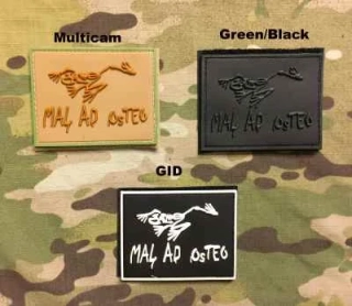 YJPF Mal Ad Osteo Skull Frog PVC Patch
