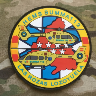 PoliceFirePatches Spain HEMS Summa 112 Las Rozas Lozoyuela - nášivka