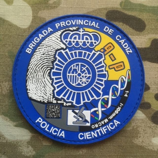 PoliceFirePatches Spain Policia Nacional Brigada Provincial de Cádiz - Policía Científica - nášivka