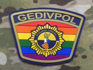PoliceFirePatches Spain Policia Local - Gedivpol Generalitat Valenciana LBGT Edition - nášivka