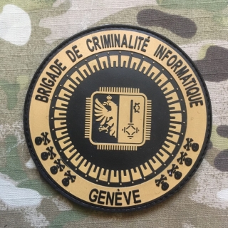 PoliceFirePatches Switzerland Brigade de Criminalité Informatique - Genéve - nášivka
