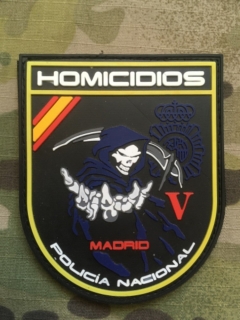 PoliceFirePatches Spain Policia Nacional Homicidios Madrid - nášivka