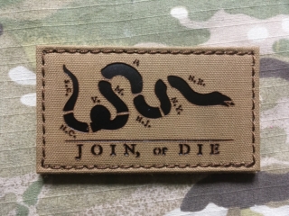 TF LaserCut Patch Join od Die Infra - Coyote Brown - nášivka