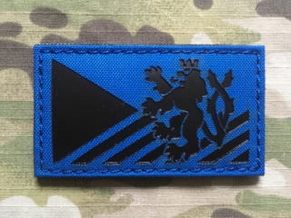 TF LaserCut Patch Czech Lion Flag Infra - Royal Blue - nášivka