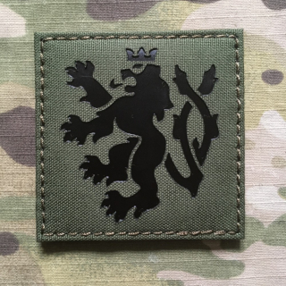 TF LaserCut Patch Czech Lion Infra - Large - Olive Drab - nášivka