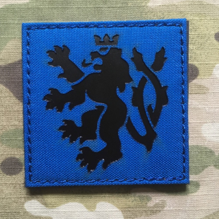 TF LaserCut Patch Czech Lion Infra - Large - Royal Blue - nášivka