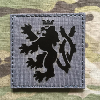 TF LaserCut Patch Czech Lion Infra - Large - Wolf Grey - nášivka